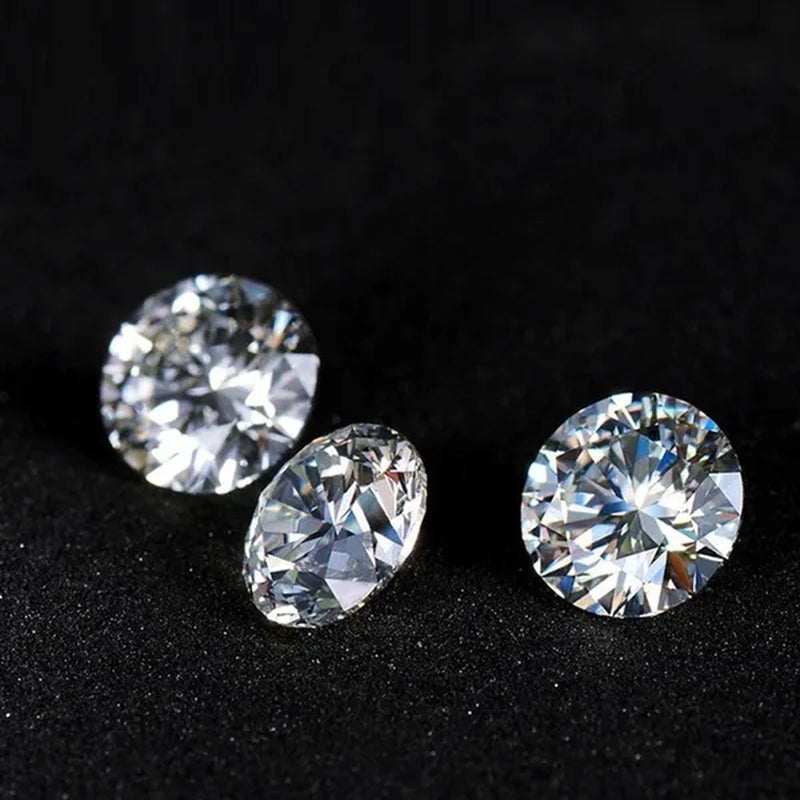 Round Brilliant Cut Moissanites Diamond Loose  Jewelry with