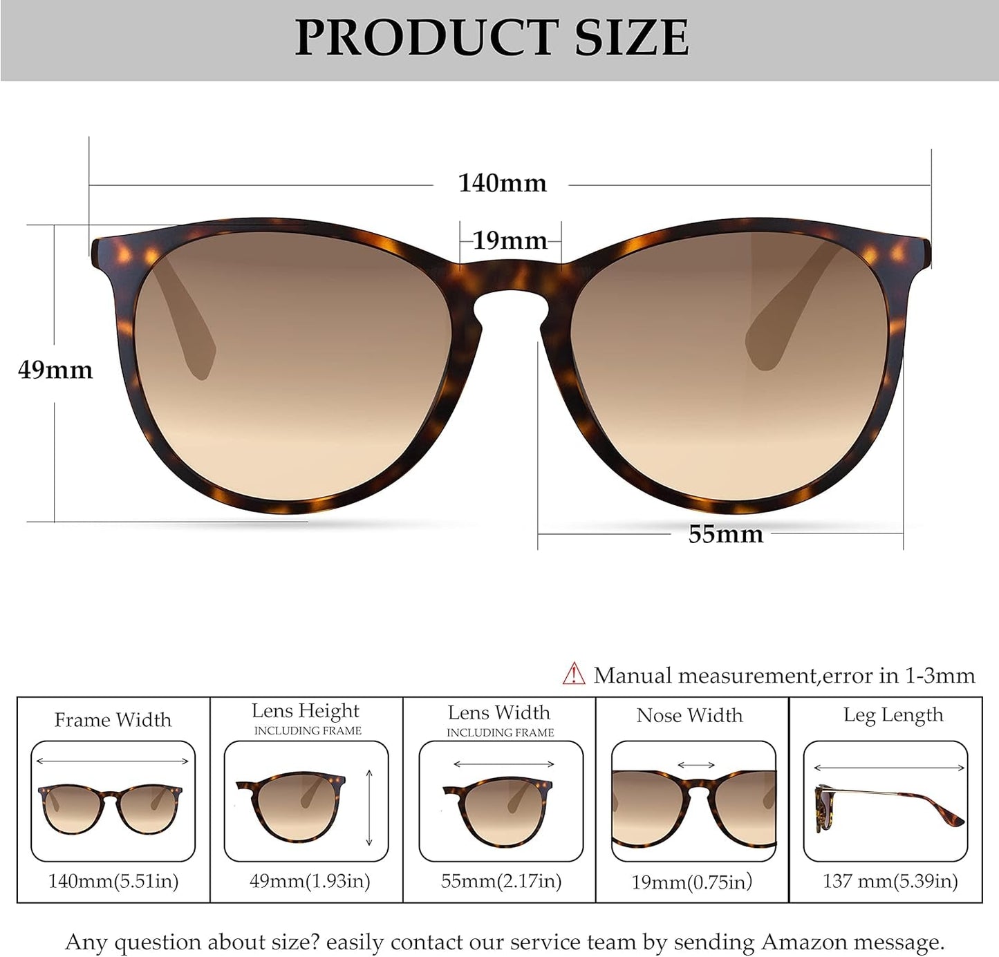 Vintage round Polarized Sunglasses for Women Men Classic Retro Trendy Designer Style Sun Glasses UV400 Protection
