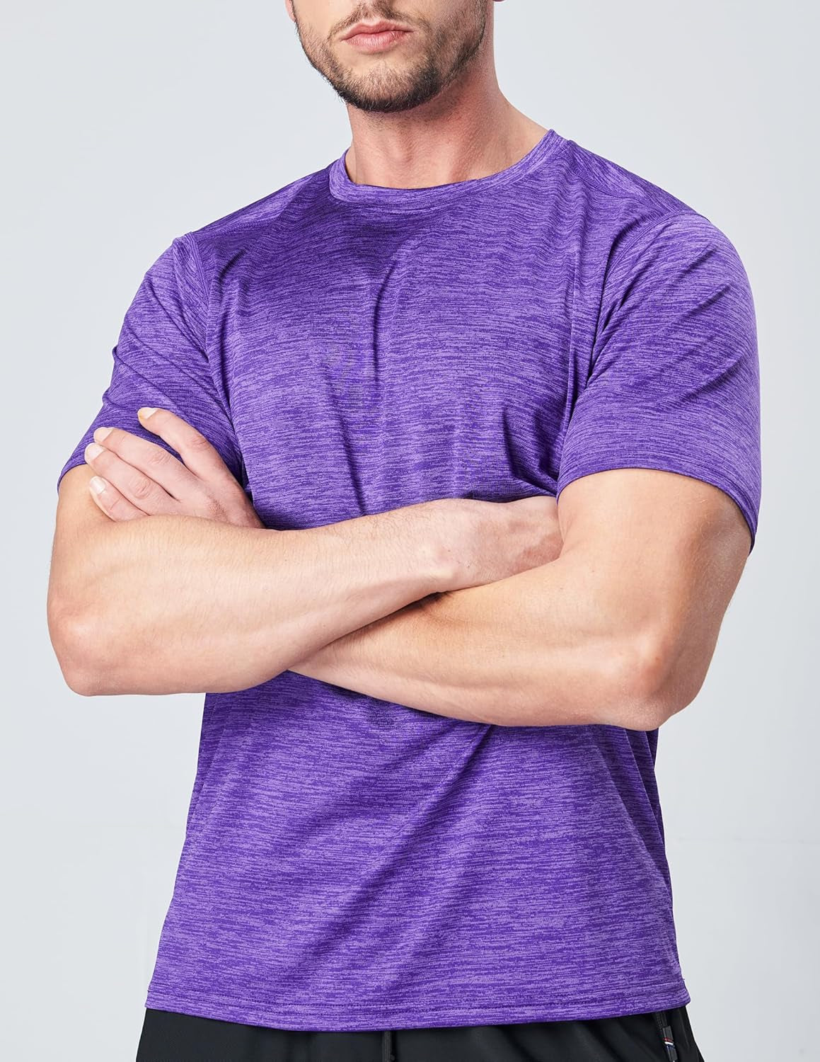 5 Pack Men’S Active Quick Dry Crew Neck T Shirts | Athletic Running Gym Workout Short Sleeve Tee Tops Bulk