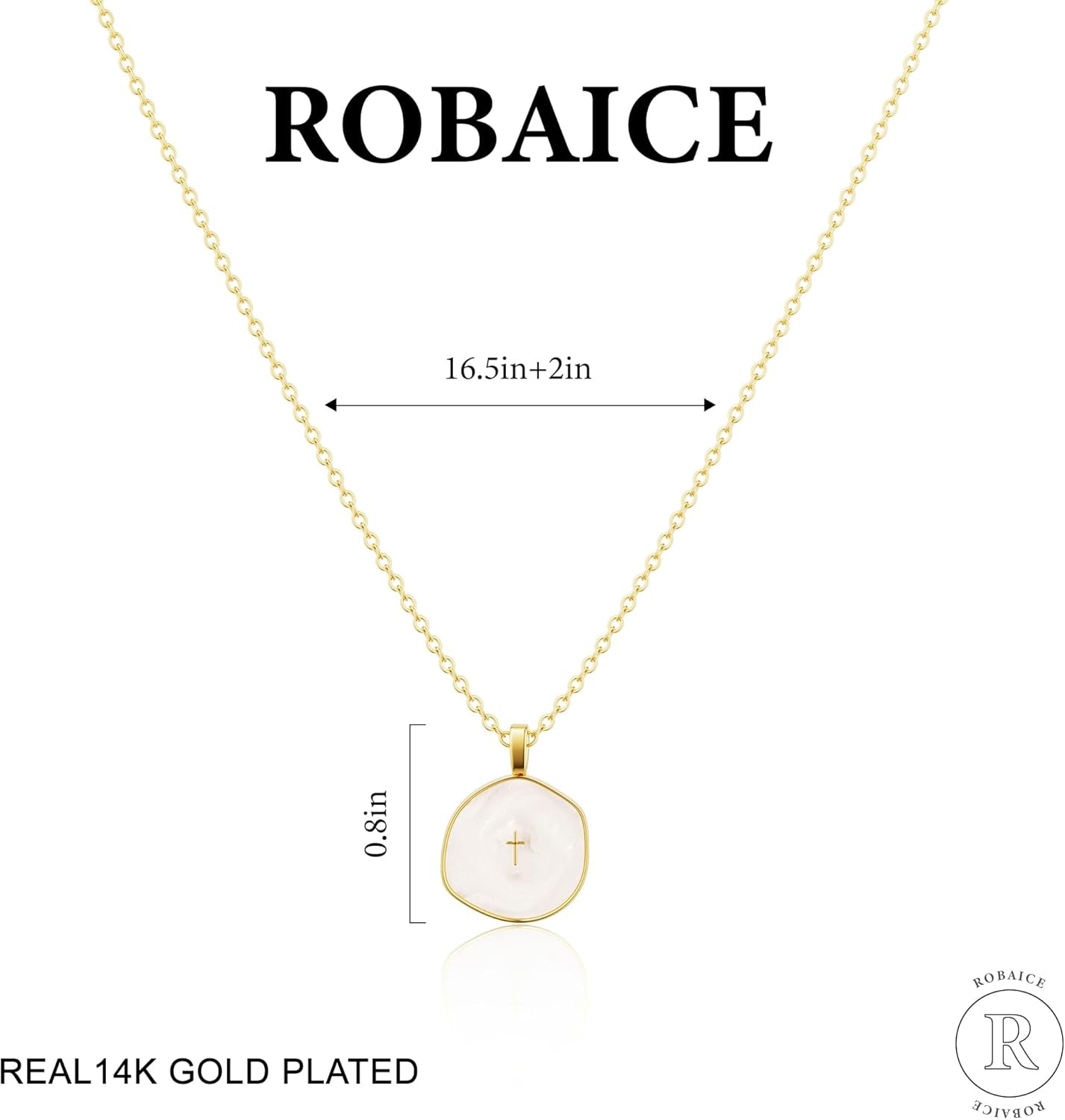 Cross Necklace for Women Dainty 14K Gold Plated Cross Necklace, Simple Cute Gold Cross Charm Necklaces for Women Easter Christian Baptism Religious Faith Jewelry Gifts