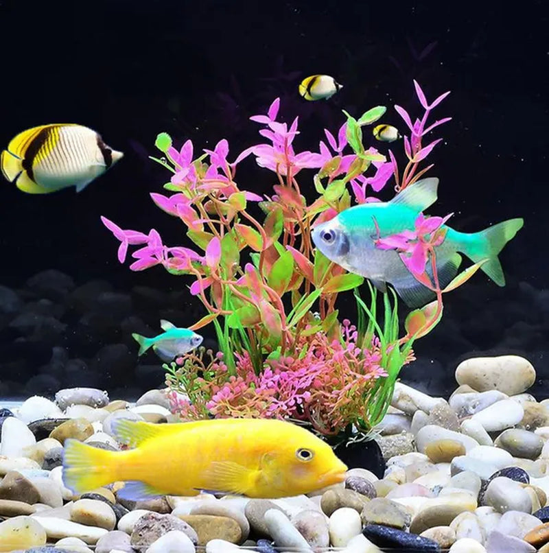 Fashion Luxury 14Cm Plants Plastic Simulation Artificial Plants Aquarium Water Ornament Fish Tank Grass Decoration