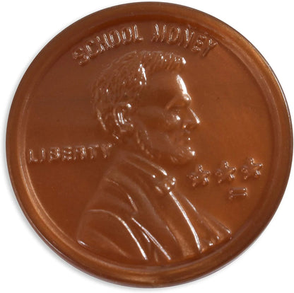 Play Quarters - Set of 100 Plastic Coins - Designed and Sized like Real US Currency - Teach Money Math with This Pretend Play Resource Master Coins