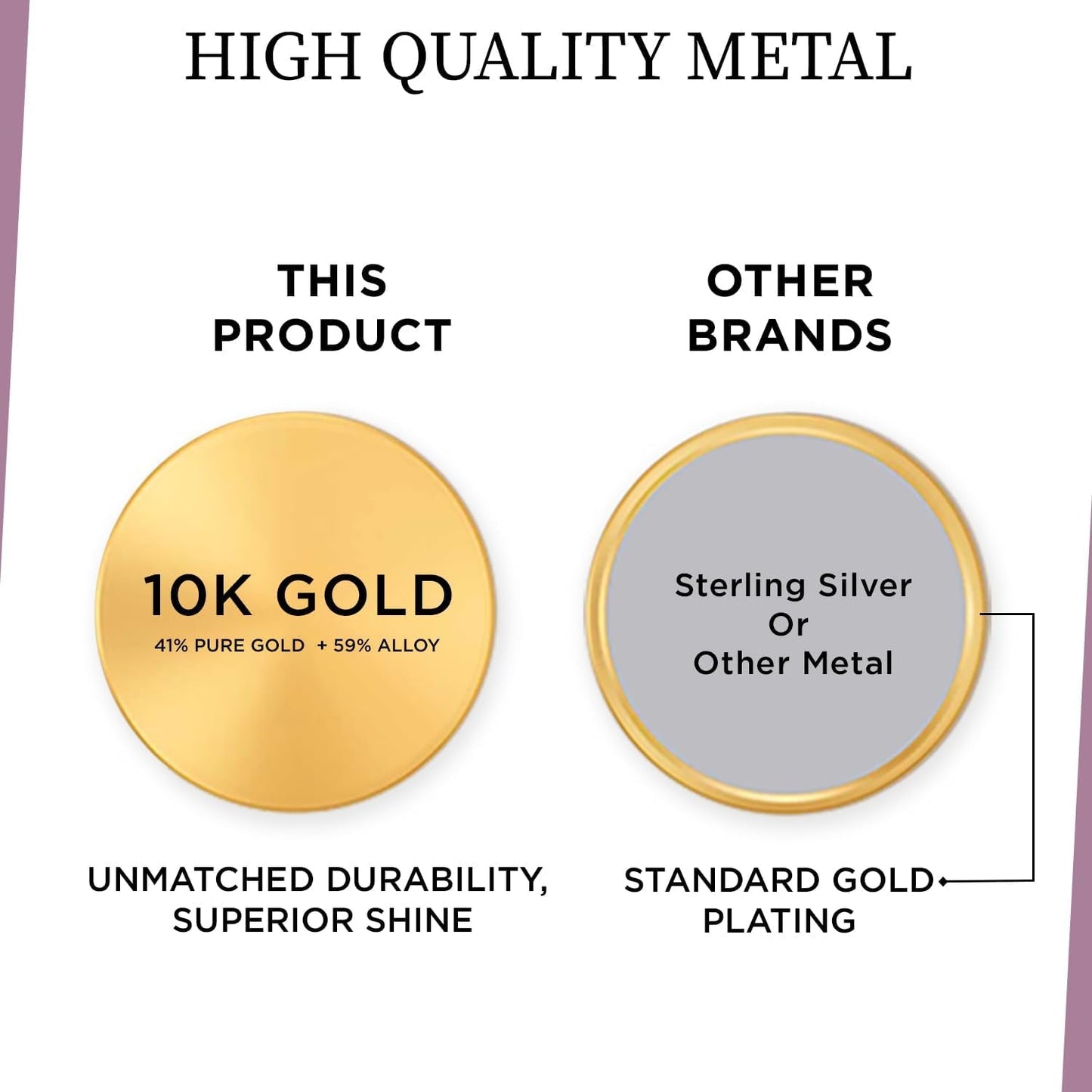 10K Yellow Gold Cross Pendant Necklace for Women | 1/2 CTTW Natural White round Diamonds | 18" Rope Chain | Luxury Jewelry with Gift Box | Timeless Fashion Jewelry Gift for Her