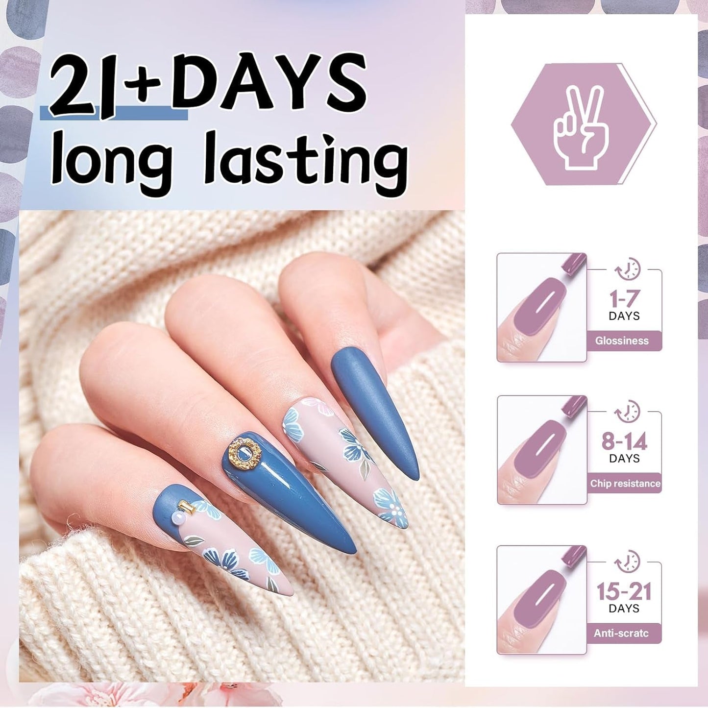 27 Colors Gel Nail Polish Kit with U V Light, 120W U V LED Nail Dryer Lamp Curing Gel Nail Polish Set Popular Gel Nail Polish Set DIY at Home, Nail Manicure Tools