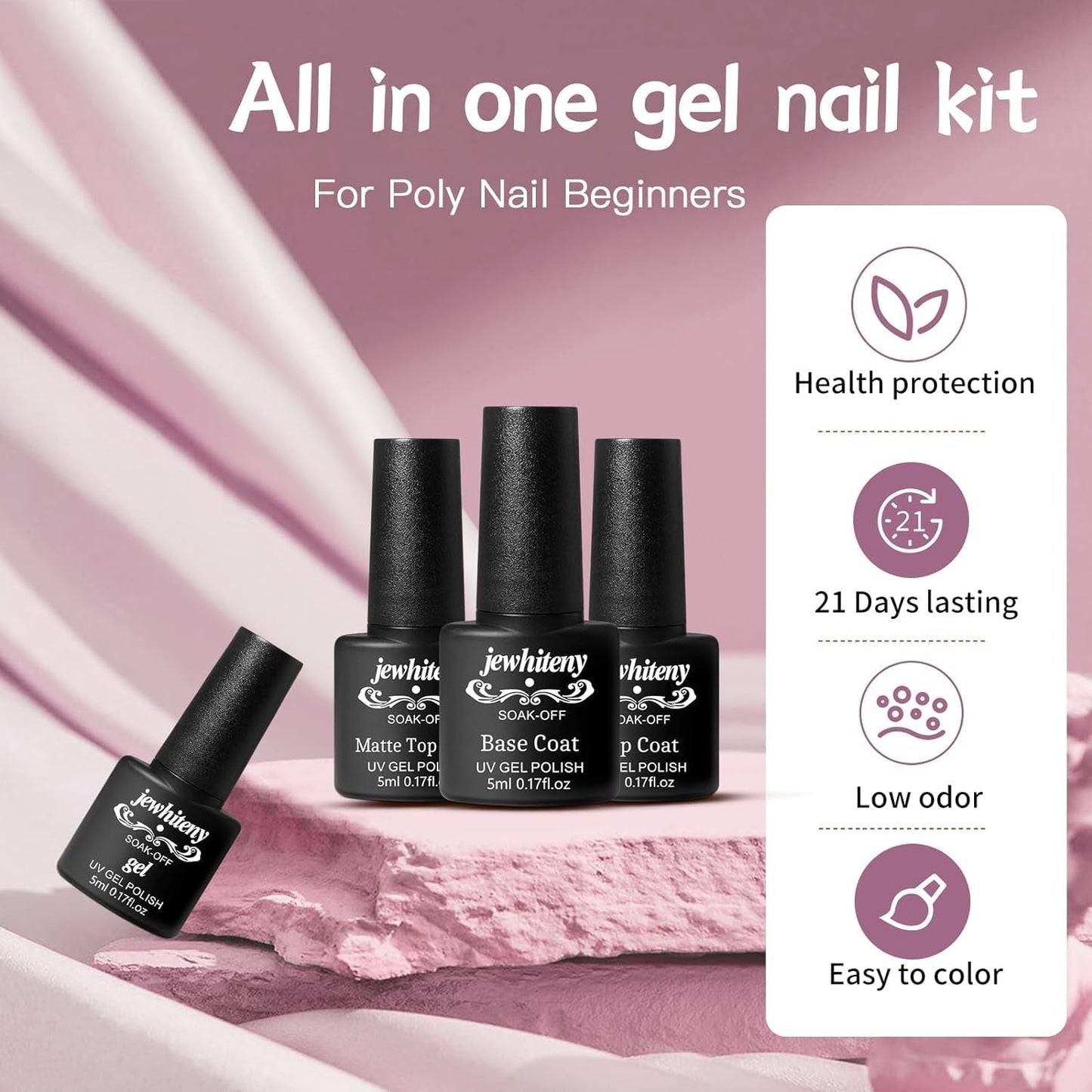 27 Colors Gel Nail Polish Kit with U V Light, 120W U V LED Nail Dryer Lamp Curing Gel Nail Polish Set Popular Gel Nail Polish Set DIY at Home, Nail Manicure Tools