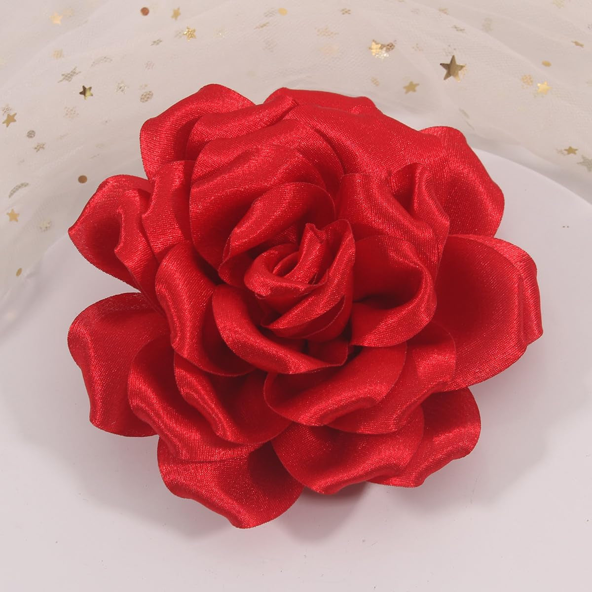 Rose Flower Brooch and Pin | Elegant Hair Clip and Accessory for Women'S Dress