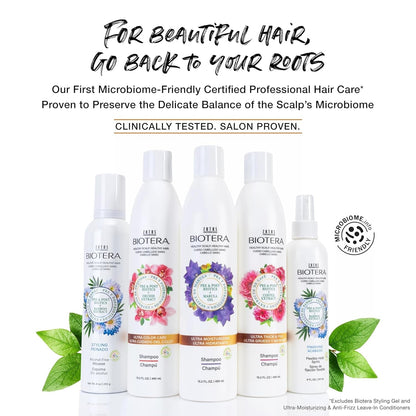 Biotera Styling Fragrance-Free Firm Hold Hair Spray | UV & Heat Protection | 50 VOC | Vegan & Animal Test Free | Paraben & Sulfate Free | Color-Safe | 9 Fl Oz