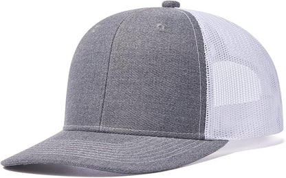Trucker Hat - Mesh Snap Back - Unisex Adjustable Baseball Cap - Outdoor Hats for Men Women