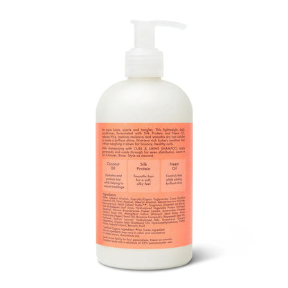 Curl & Shine Conditioner Coconut & Hibiscus, for Thick, Curly Hair to Moisturize & Soften, 13 Oz - WORLD TIME VISITS