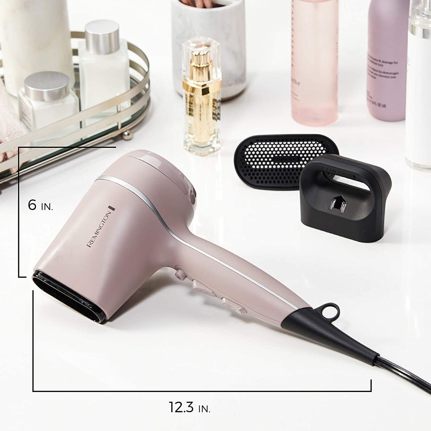 Pro Wet2Style Hair Dryer, with Ionic & Ceramic Drying Technology, Mauve, 1875 Watts of Drying Power