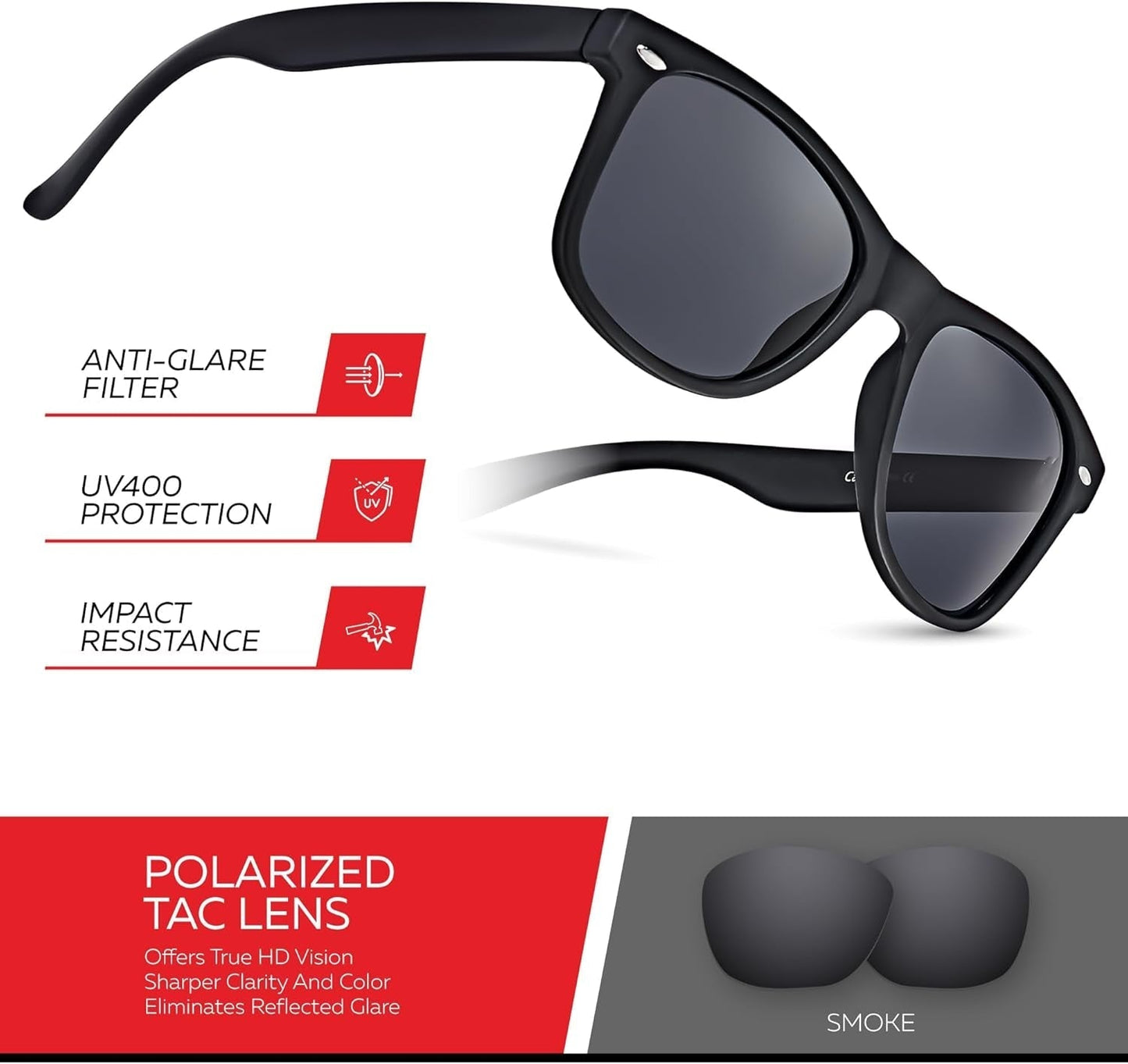 Polarized Sunglasses for Men and Women - UV Protection Classic Sun Glasses