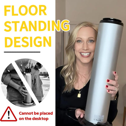 2800 Sq.Ft Floor Standing Waterless Diffuser, 600Ml Scent Air Machine for Home Hotel Scent Diffuser Cold Air Essential Oil Diffuser for Large Room Office, APP and Remote Control (Silver Grey) - WORLD TIME VISITS
