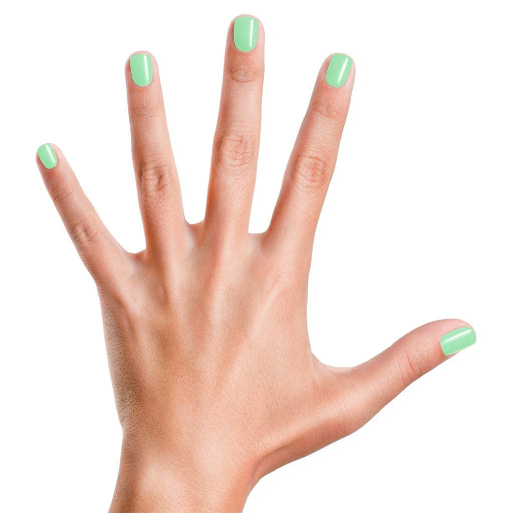 | 100% Non-Toxic Girls Nail Polish | Safe, Cruelty-Free, Vegan, & Low Odor for Kids | Mint to Be