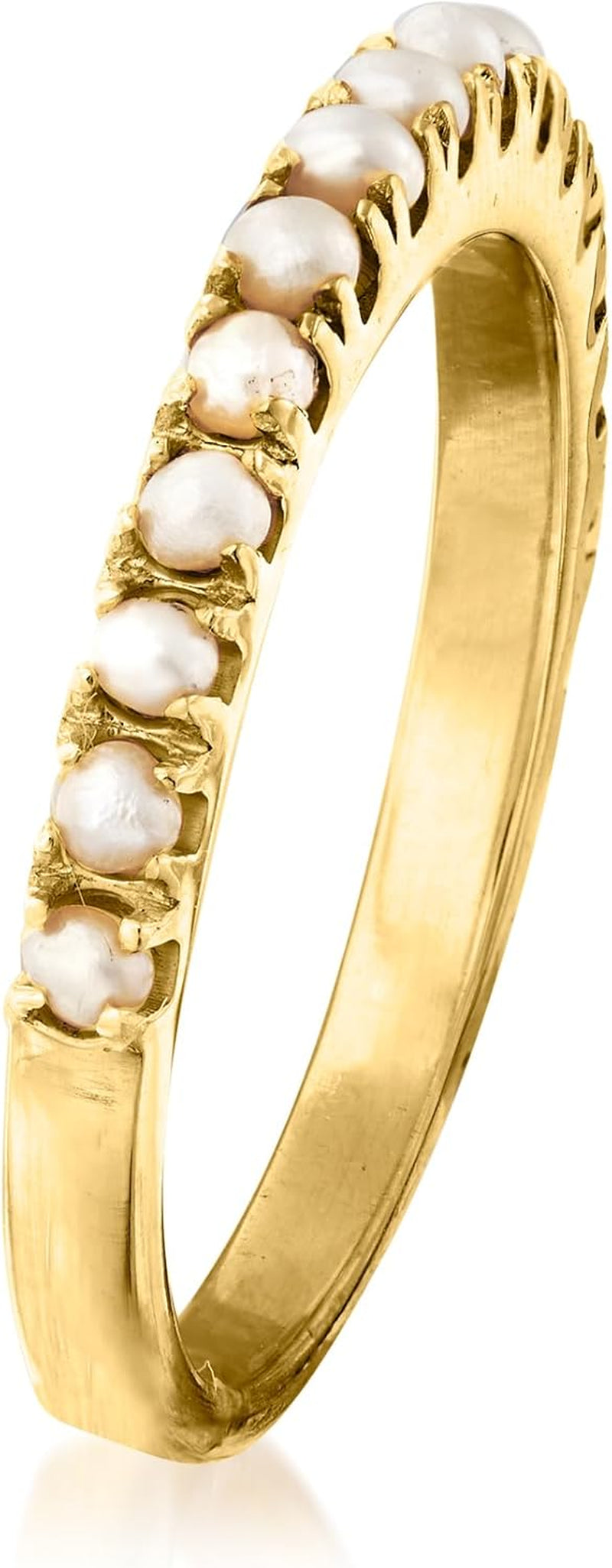 2Mm Cultured Pearl Ring in Silver