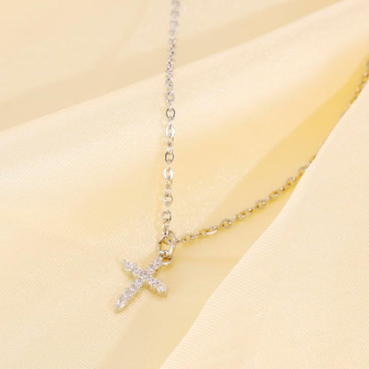 Cross Necklaces for Women Adults Ladies Best Friends Wife Catholic Gift Christening Necklace