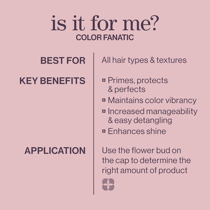 Pureology Color Fanatic Multi-Tasking Leave-In Spray - for Color-Treated Hair, Leave-In Heat Protectant Treatment, Sulfate-Free & Vegan