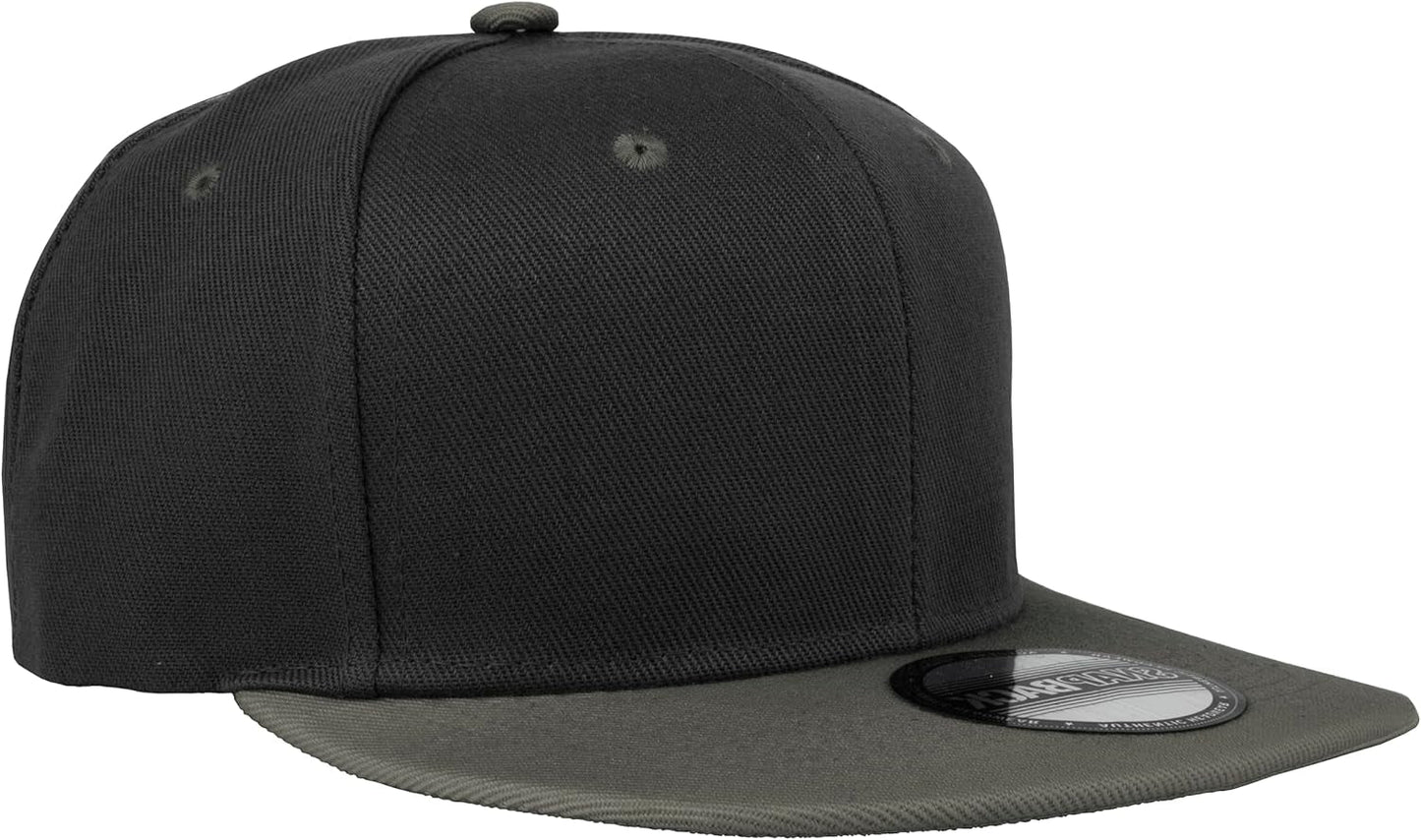Snapback Hats for Men - Flat Bill Brim Baseball Cap Hat - Plain Blank Adjustable