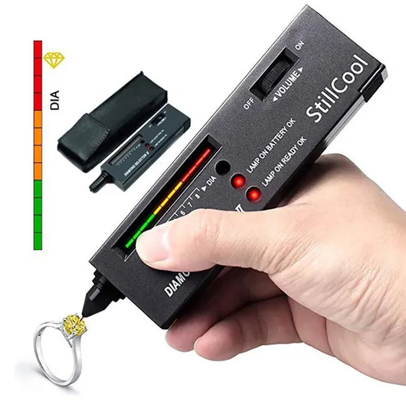 Professional Diamond Tester LED Diamond Indicator Gemstone Jewelry Gems Selector Diamond Tester Pen Tool - WORLD TIME VISITS