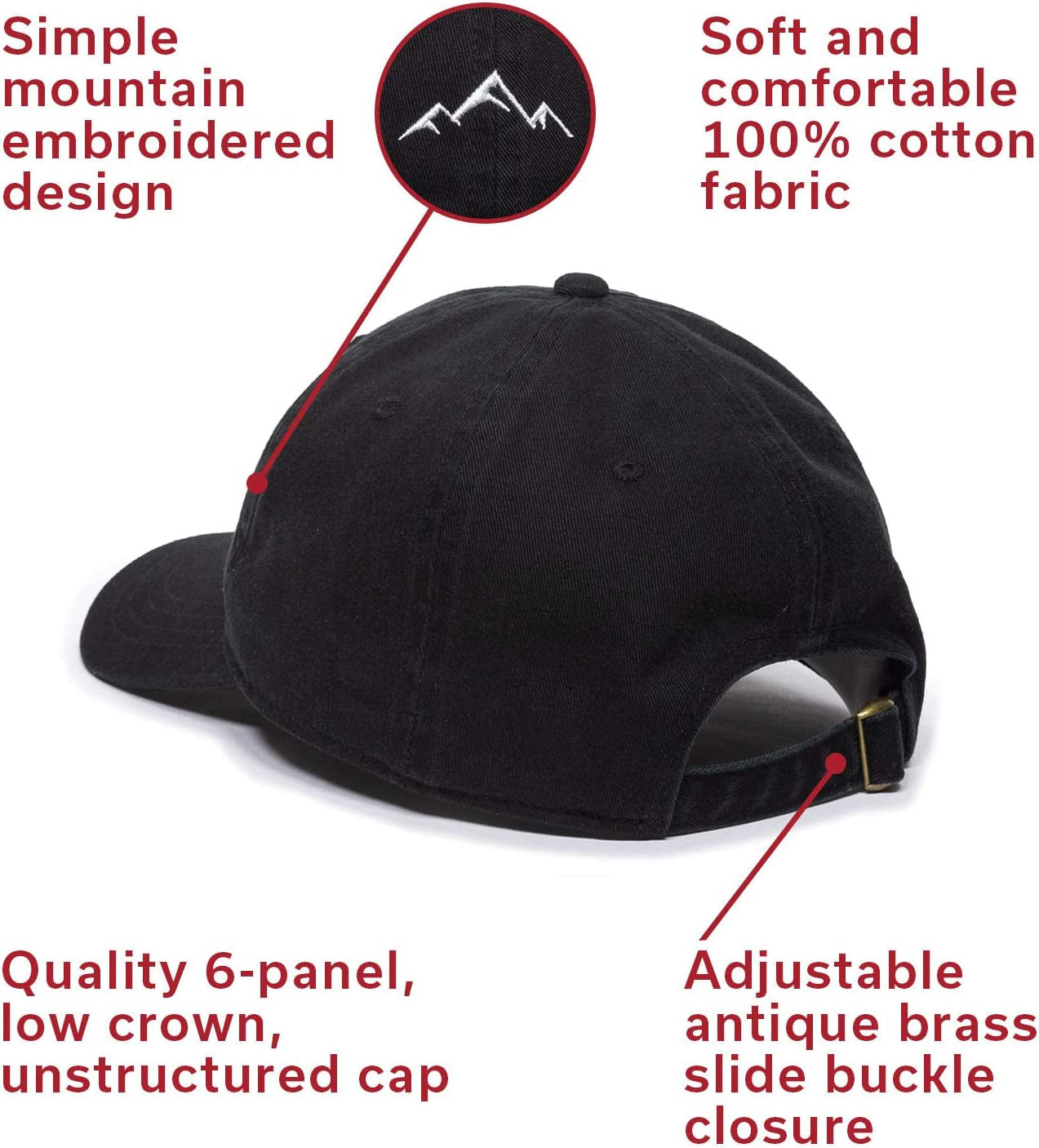 Mountain Dad Hat - Unstructured Soft Cotton Cap