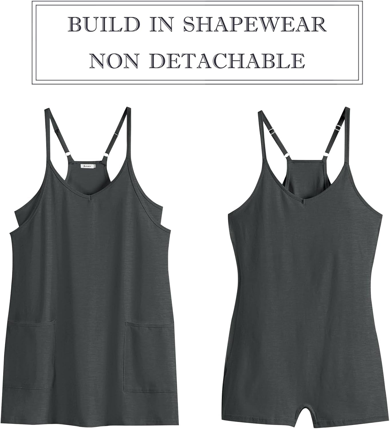 Women Summer Mini Romper Dress Workout Tennis Active Sports Athletic Outfits Built in Shorts Trendy Vacation