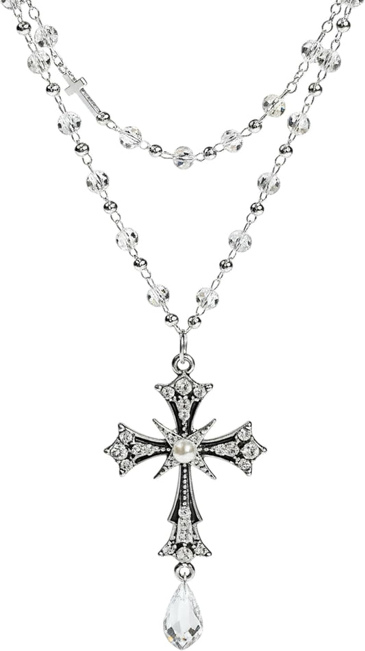 Contemporary Cross Pendant Necklace - WORLD TIME VISITS
