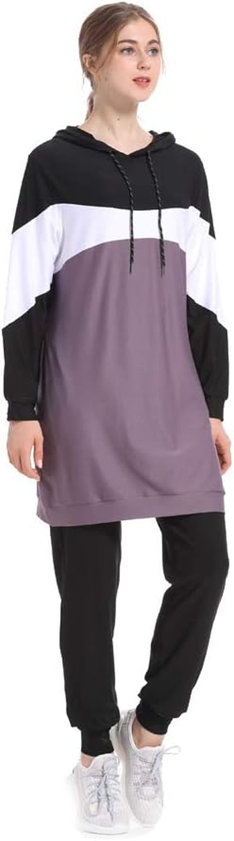 Muslim Tracksuits Set Muslim Jumper Hoodie Muslim Women Sportswear Islamic Tracksuit Muslimah Sweatshirt Sets