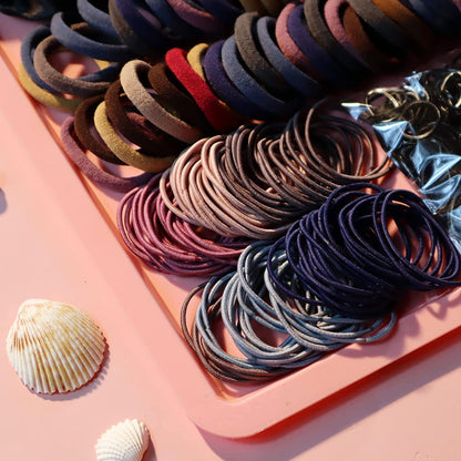 755PCS Hair Accessories for Woman Set Seamless Ponytail Holders Variety Hair Scrunchies Hair Bands Scrunchy Hair Ties for Thick and Curly (Mix)