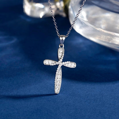 Necklaces for Women 925 Sterling Silver Heart Necklaces -  Infinity Love Platinum Plated Diamond Pendant 18", Silver, Cubic Zirconia