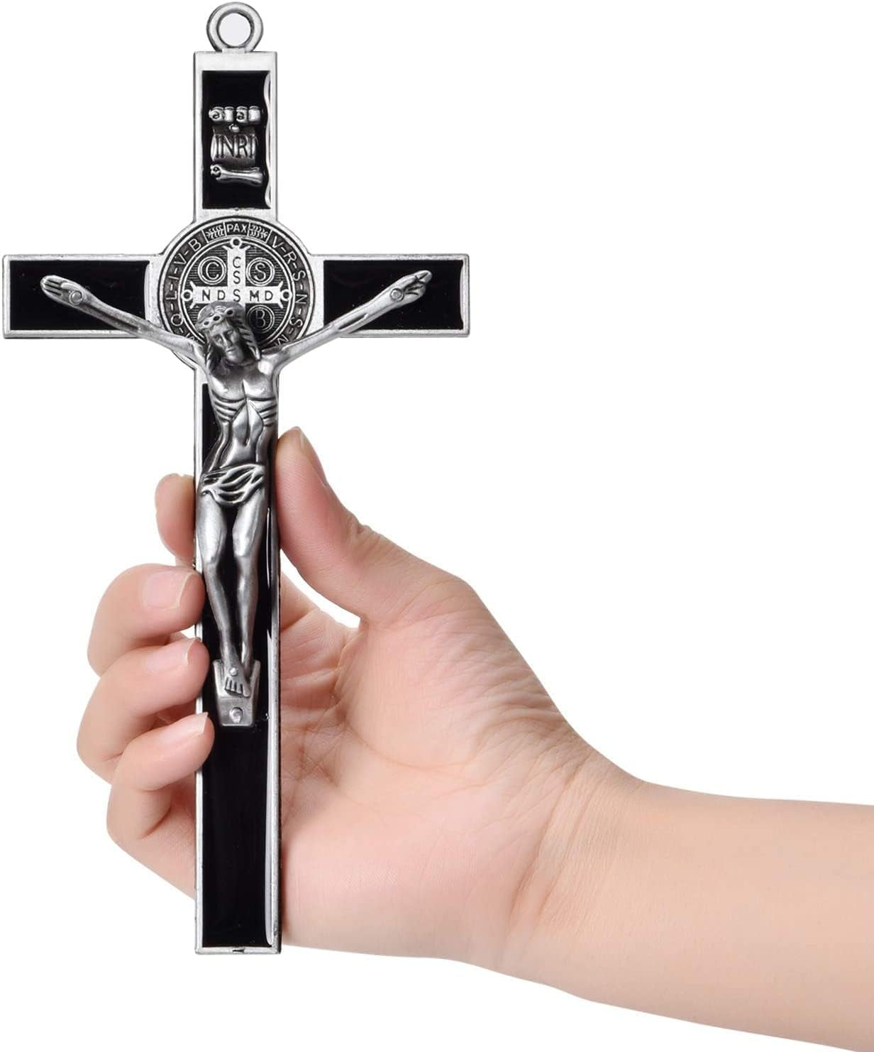 1Pcs Big Enamel Christian Jesus Cross Religious Charm Alloy Crucifix Pendant for DIY Key Chain Necklace Bracelet Jewelry Making Accessaries - WORLD TIME VISITS