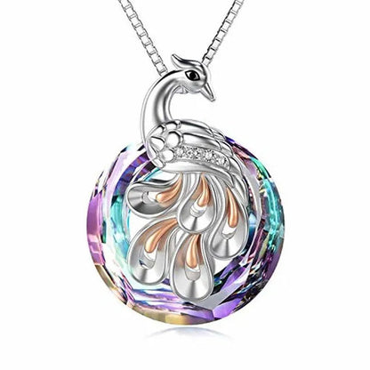 Fashion Phoenix /Snake /Pendant Necklace for Women Sterling Silver Female Jewelry Gifts with Zircon Crystal