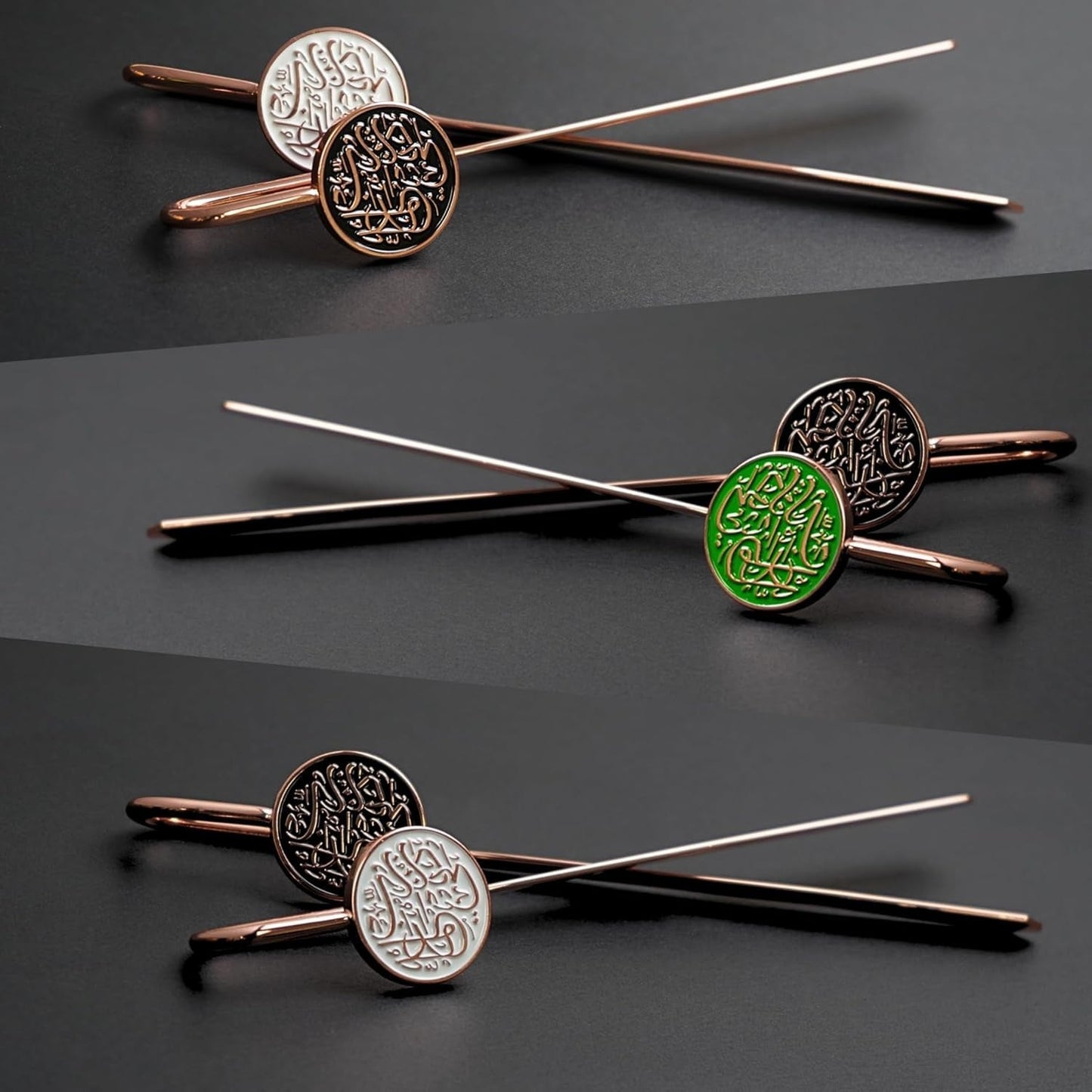 Islamic Metal Bookmark with Arabic Calligraphy Rabbi Zidni Ilma| Holy Quran Bookmark | Ramadan/Eid/Nikkah Gifts - 3 Pack Bundle