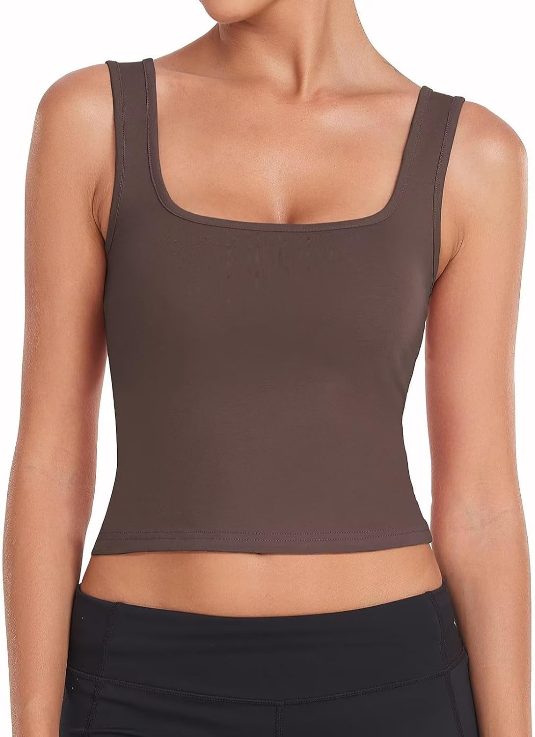 Sports Crop Tank Tops for Women Cropped Workout Tops Racerback Running Yoga Tanks Cotton Sleeveless Gym Shirts 3 Pack - WORLD TIME VISITS