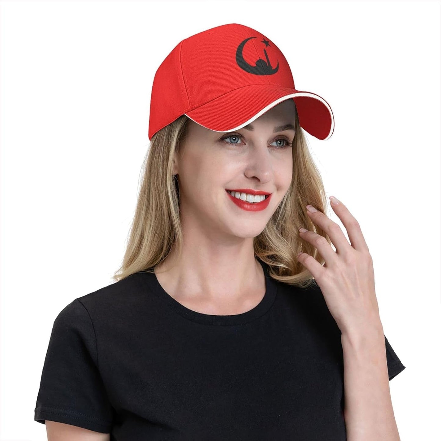 Funny-Muslim-Islam-Arabic-Islamic-Religious Allah God Be Gifts Dad Hat Men Baseball Cap for Men Dad Hat Trucker Hats Red