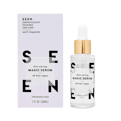 Magic Serum, Fragrance Free - Non-Comedogenic & Sulfate-Free Hair Serum- anti Frizz- Dermatologist-Developed - Safe for Sensitive, Eczema & Acne Prone Skin