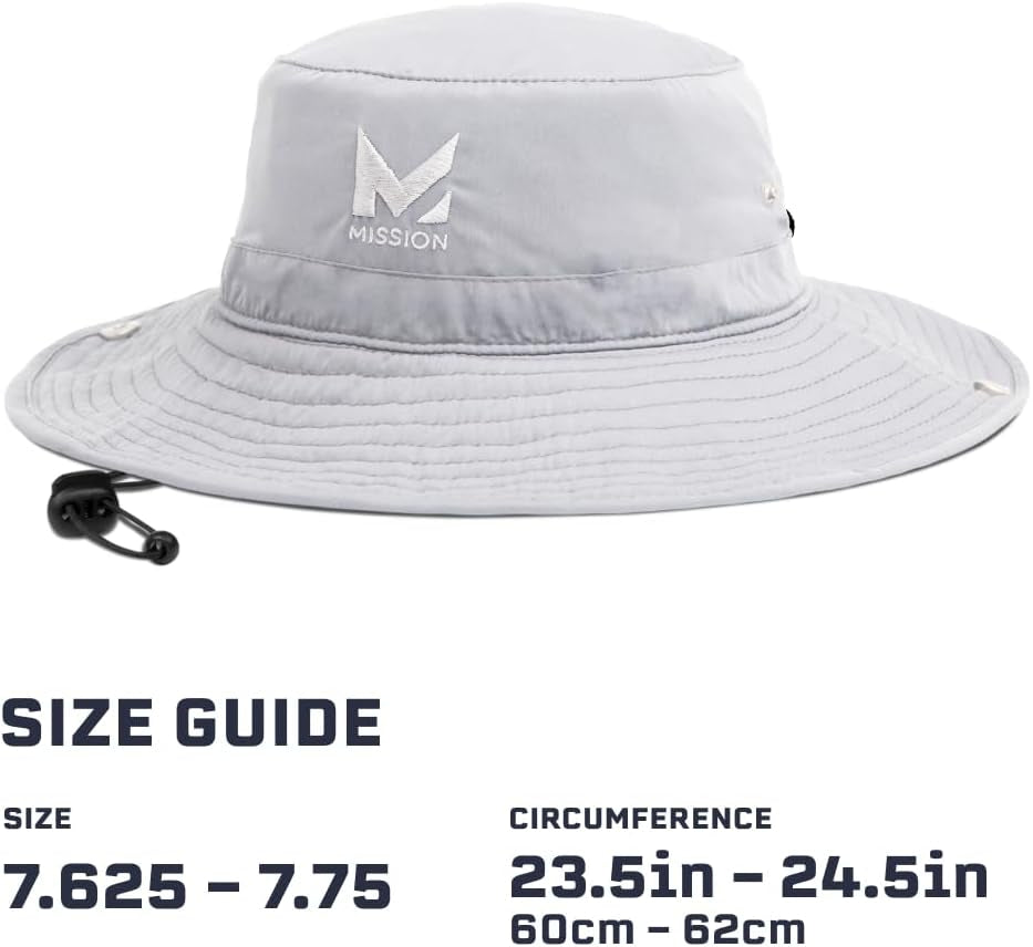 Cooling Bucket Hat - Unisex Wide-Brim Hat for Men & Women - Lightweight, Foldable & Durable - Cools up to 2 Hours