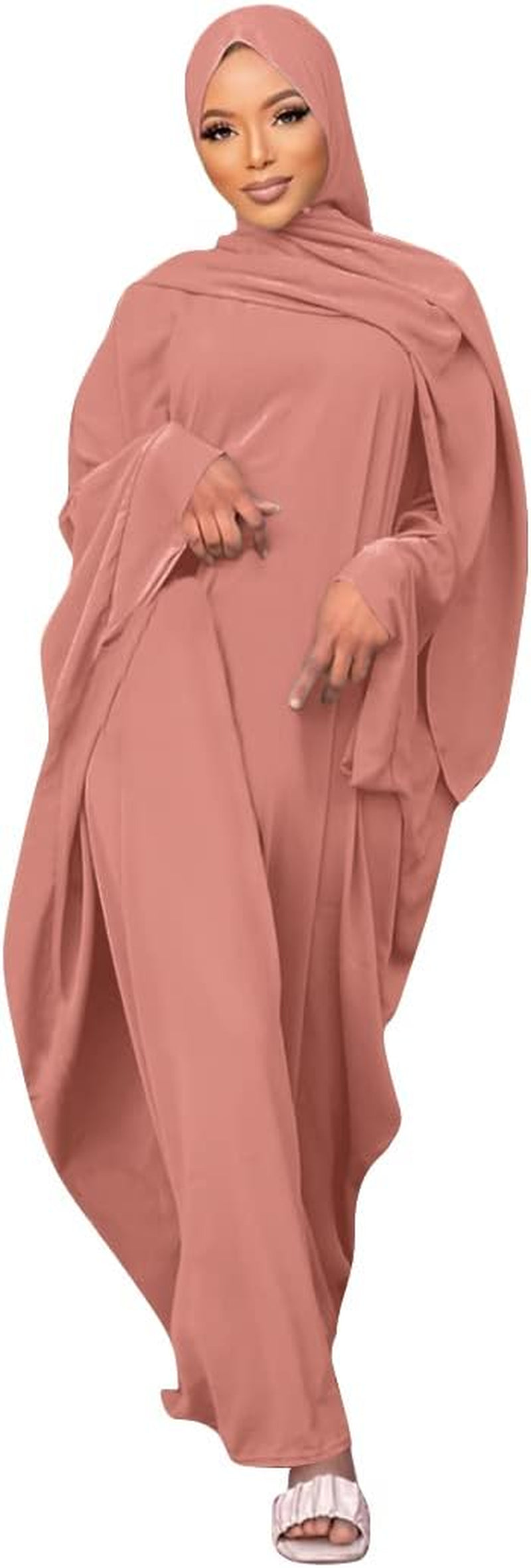 Abayas for Women Muslim One-Piece Prayer Dress Ramadan Kaftan Dresses for Women Dubai Islamic Abaya Full Length Dress