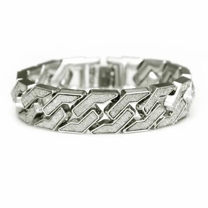 Miami Curb Cuban Bracelet for Men Gold Silver Hip Hop Iced Out Paved Rhinestones CZ Rapper Bracelet Jewelry