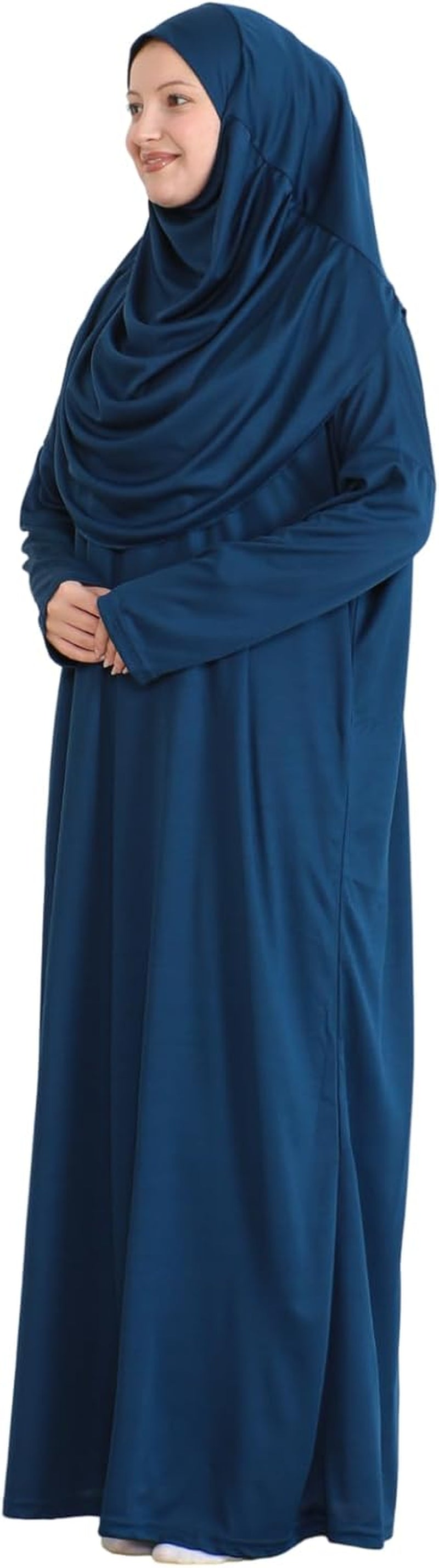 Muslim Dress for Women with Hijab, Abaya, Instant Prayer Clothes Set, Islamic Wear, Dubai Kaftan Jilbab Burqa