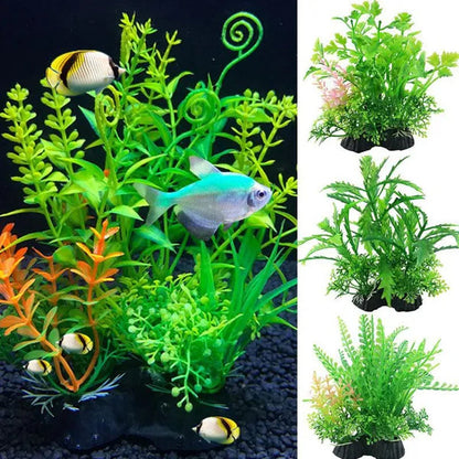 Fashion Luxury 14Cm Plants Plastic Simulation Artificial Plants Aquarium Water Ornament Fish Tank Grass Decoration