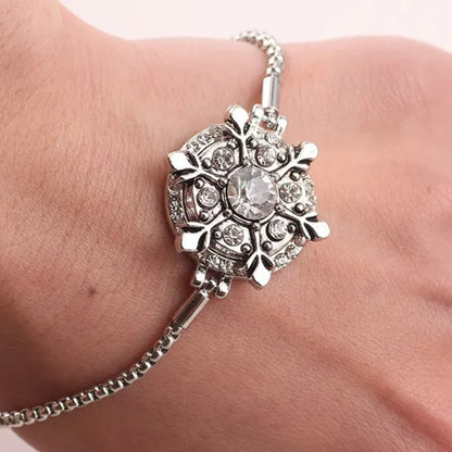 2PCS High Quality Snap Jewelry Lmitation Metal Multicolored Snowflakes Crystal Diamond 18MM 20MM Snap Buttons Fit Snap Bracelet Bangles Neckalces For Women Men