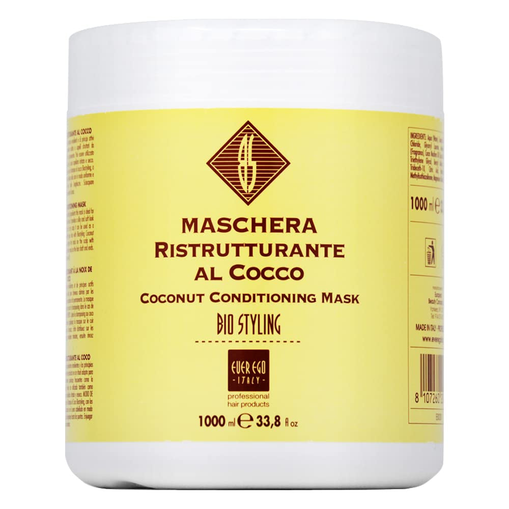Al Cocco Coconut Conditioning Mask 33.8Oz + Processing Cap (2 Packs)