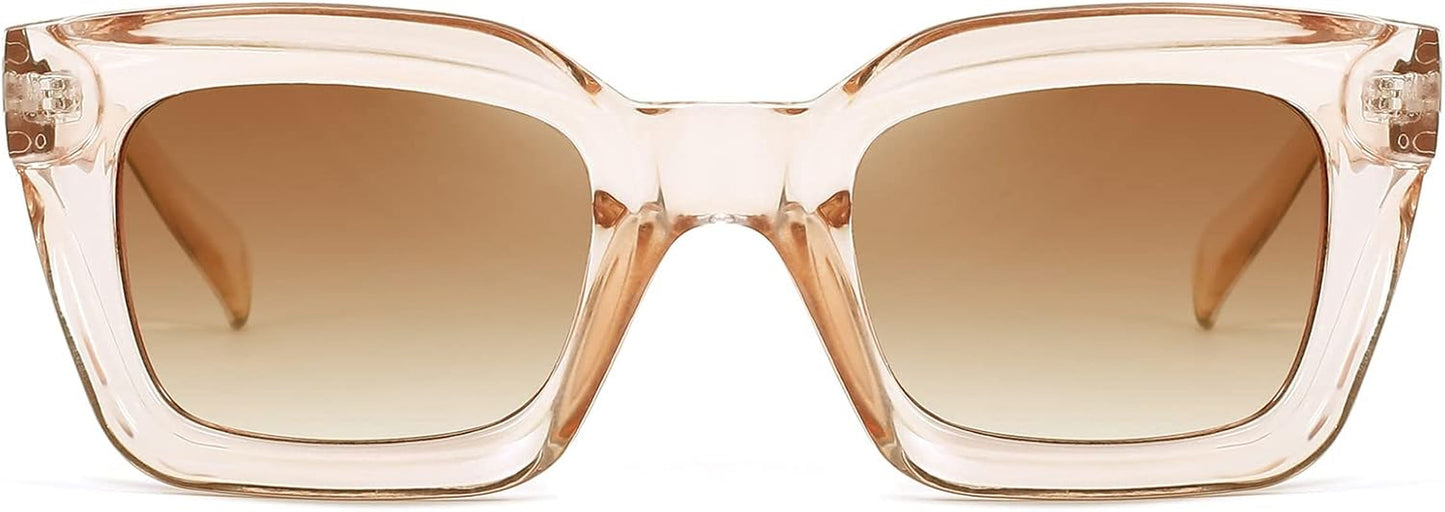 Classic Women Sunglasses Fashion Thick Square Sun Glasses Chunky Frame UV400 B2471