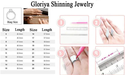 Gloriya Latest Fashion Women Christmas Party Silver Plated Jewelry Set Multicolor CZ Crystal Ring Earrings Bracelet Necklace 4 Pcs Jewelry Sets
