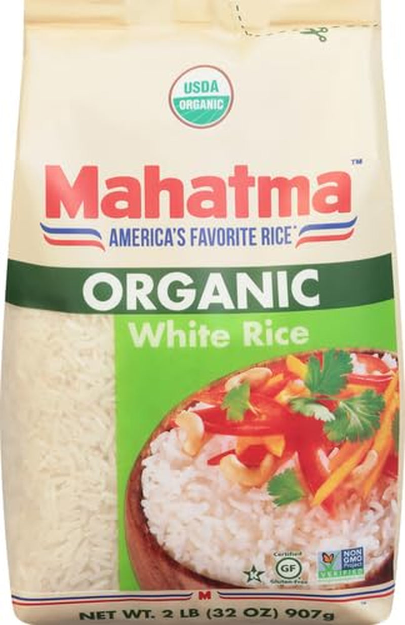 Organic White Rice, 2Lb Bag of Rice, Stovetop or Microwave Rice in 20 Minutes - WORLD TIME VISITS