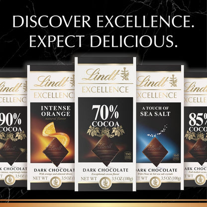 EXCELLENCE 70% Cocoa Dark Chocolate Candy Bar, Dark Chocolate, 3.5 Oz. Bar
