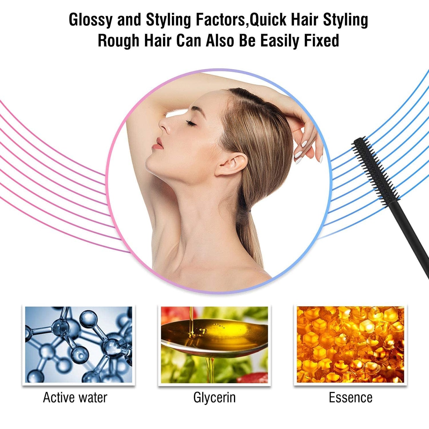 Hair Feel Finishing Stick for Small Broken Hair, Stick, Gel Wax Women Naturally Refreshing