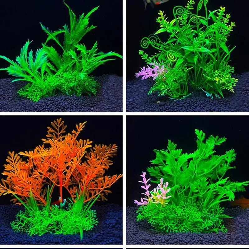 1Pcs Artificial Aquarium Decor Plants Water Weeds Ornament Aquatic Plant Fish Tank Grass Decoration Accessories