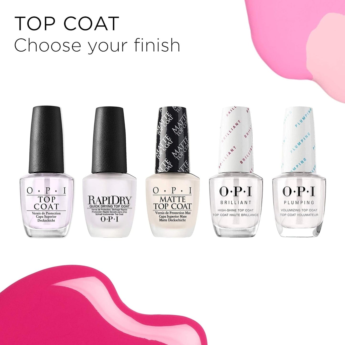OPI Nail Polish Top Coats | High Shine | 0.5 Fl Oz