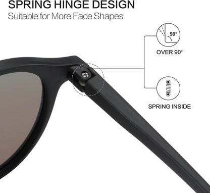 Polarized round Sunglasses, Stylish Sunglasses for Men and Women Retro Classic, Multi-Style Selection