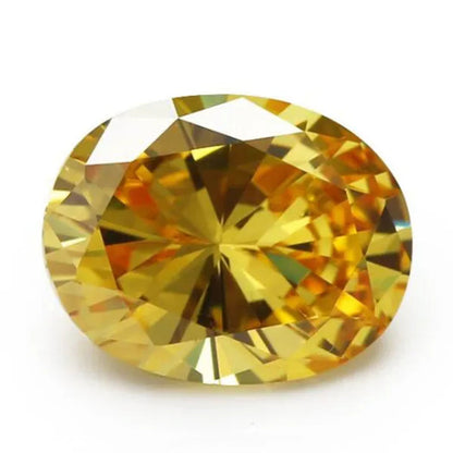 2PC 2.0Ct Loose Gemstone Oval Cut Cubic Zirconia Stone Jewelry Production Craft Bead Grade VVS 6*8Mm /0.23*0.31Inch